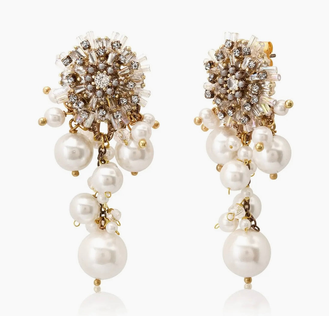 Pearl Cluster Earring