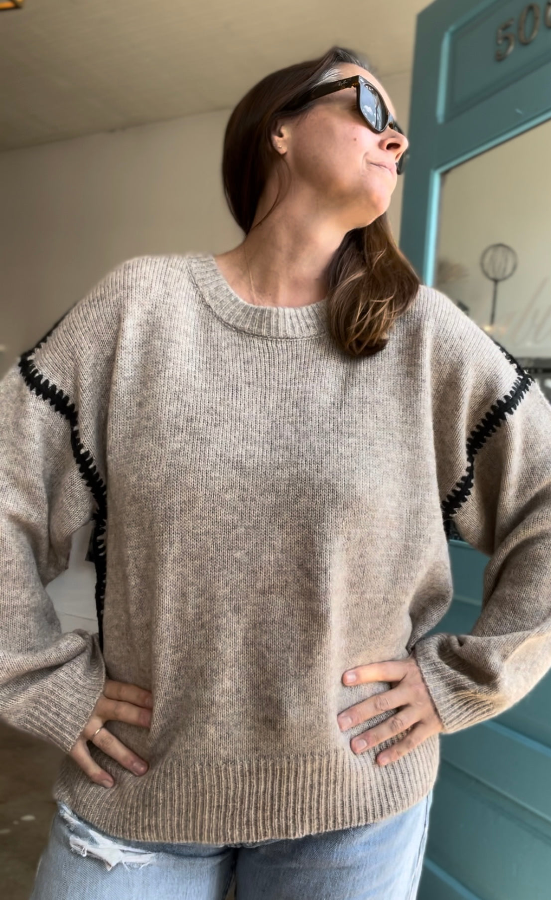 Cozy Whipstitch Sweater