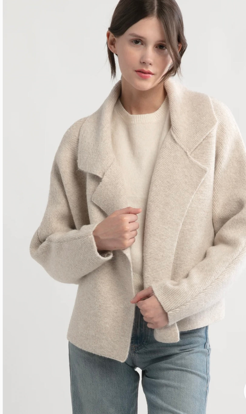 Open Collar Cardigan - One Size