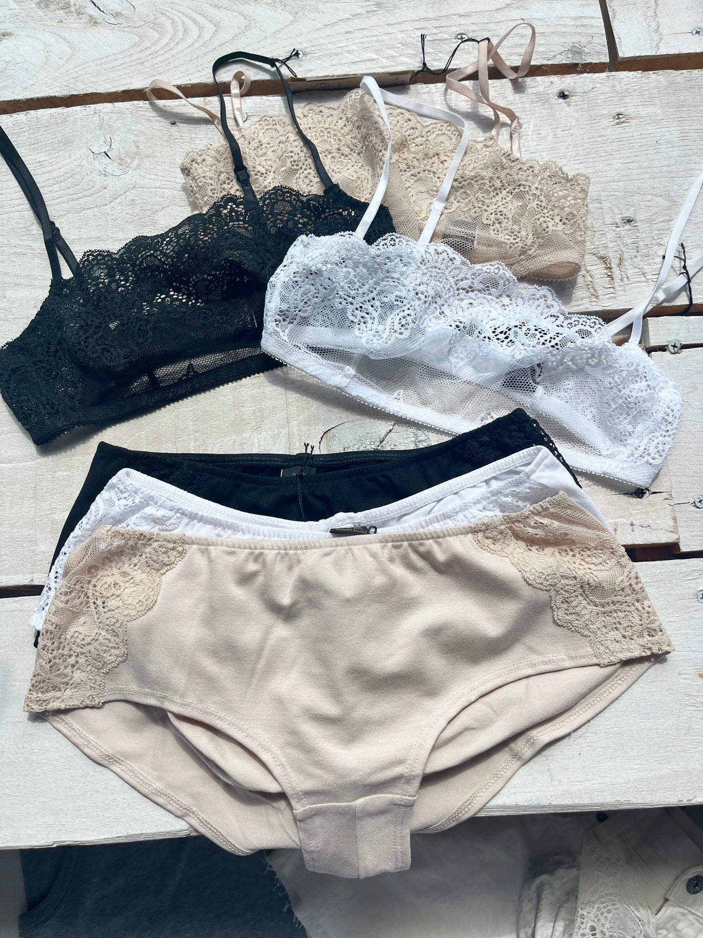 Bralette and Runched Back Panty