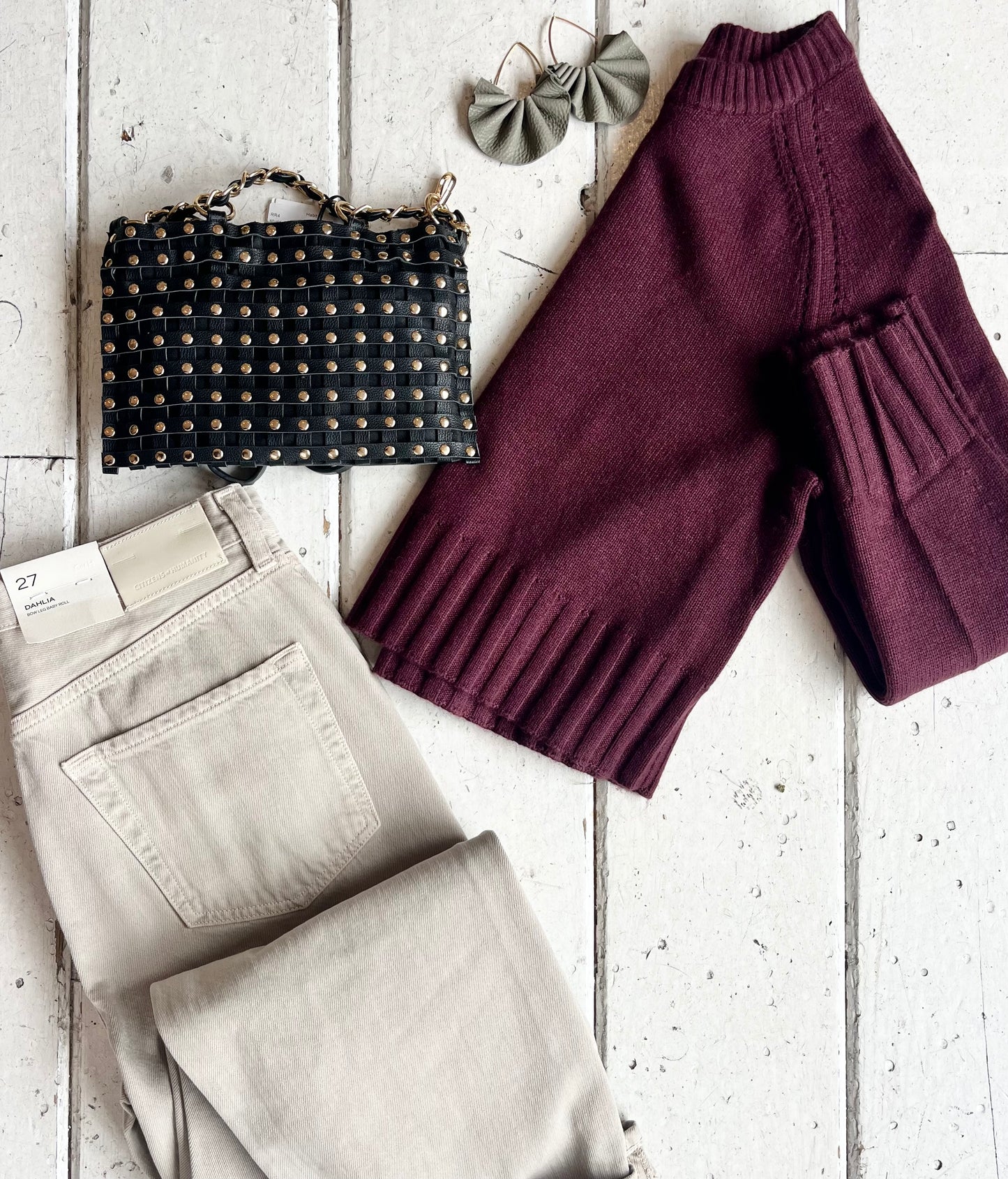 Side Stitch Crewneck Sweater