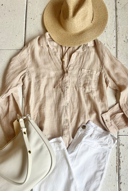 Shelly Linen Buttondown