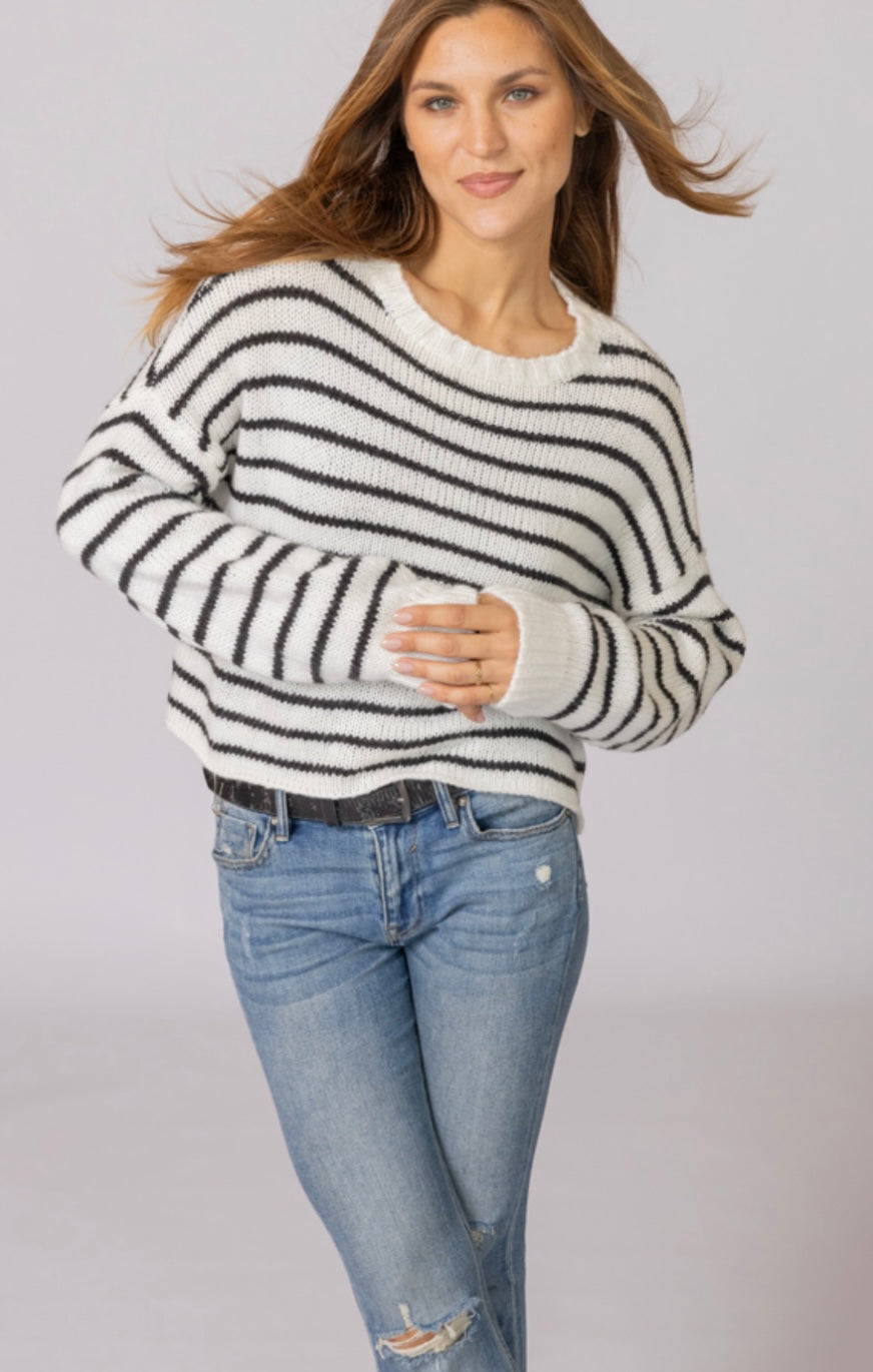 Maddy Stripe Crew