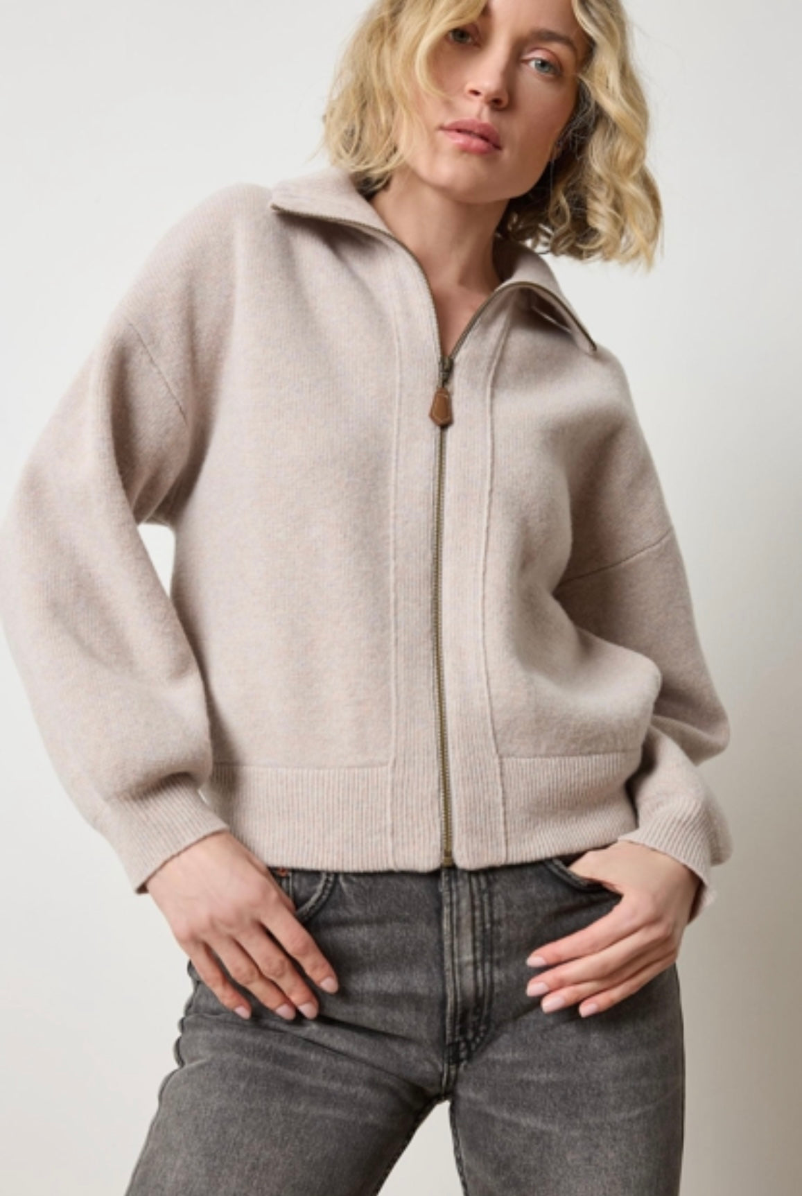 Polo Bomber Cardigan