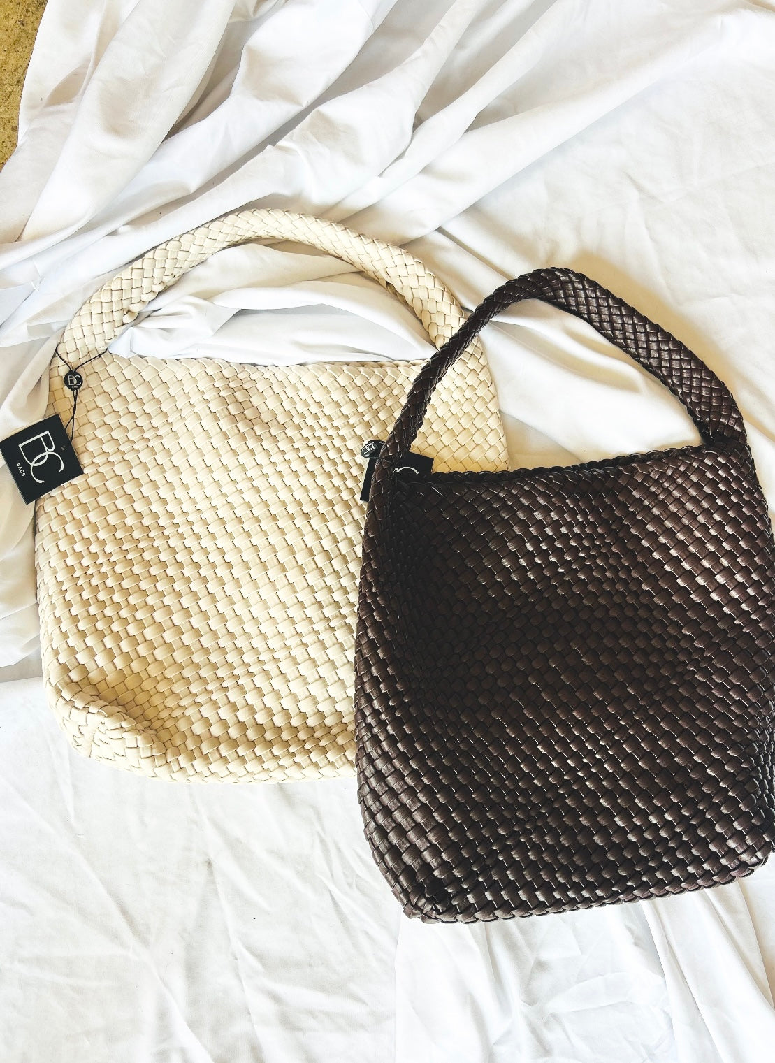 Medium Woven Shoulder Bag