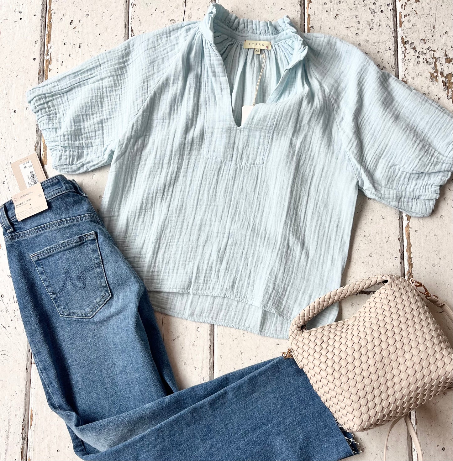 Gauze Ruffle Top