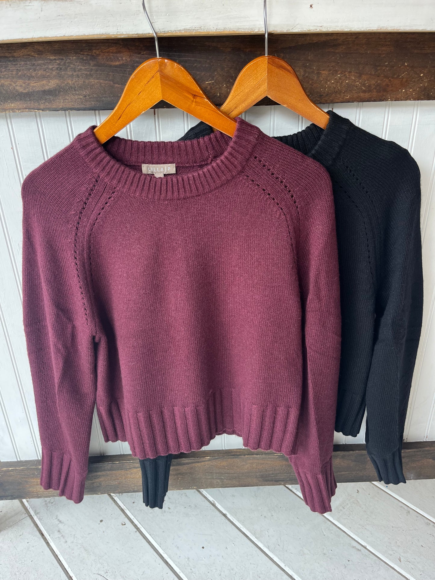 Side Stitch Crewneck Sweater