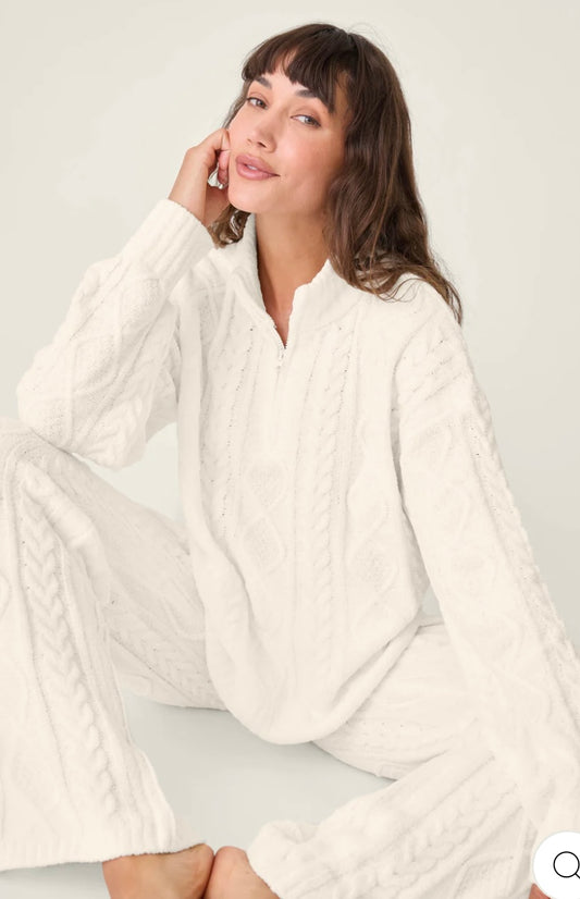 Chenille Half Zip Pullover