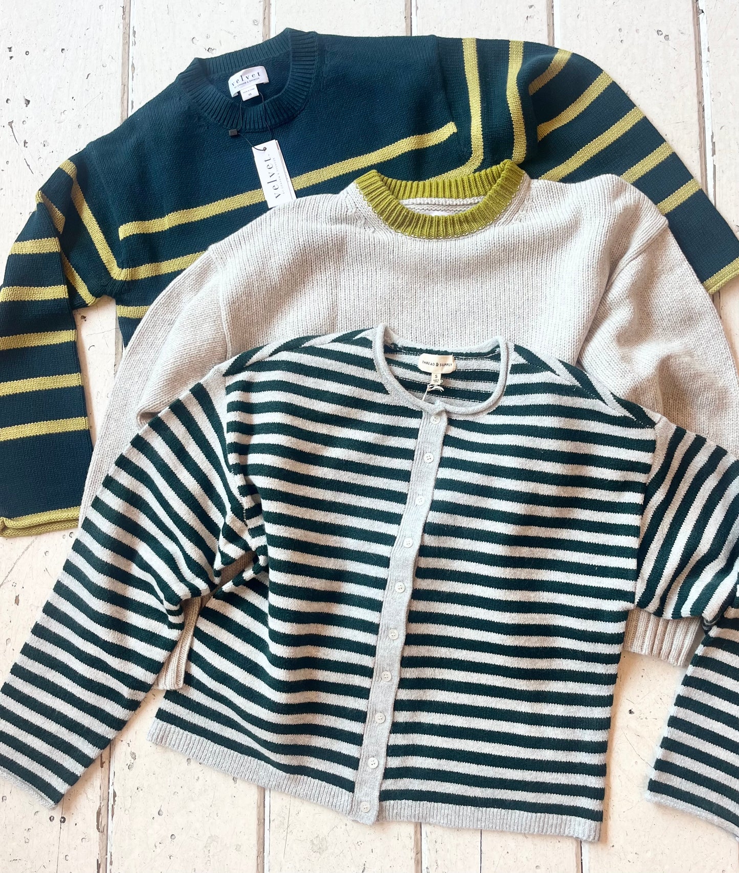 Kitty Striped Cardigan