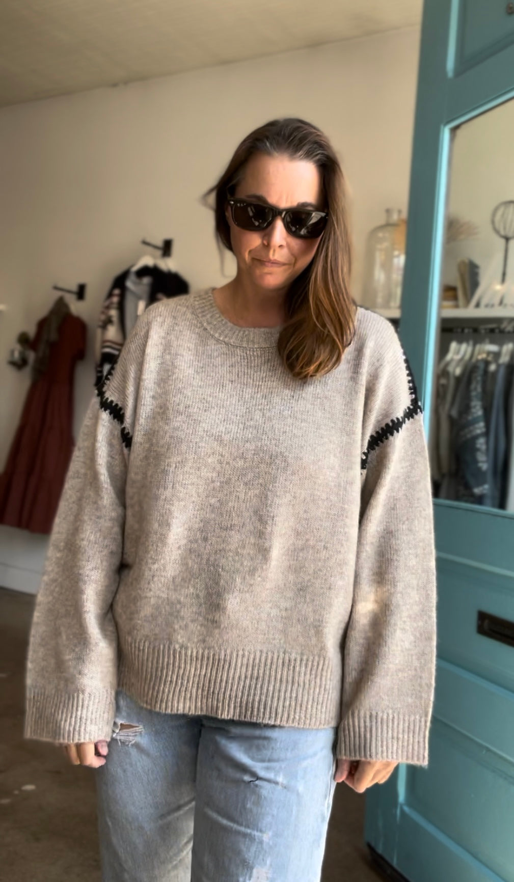 Cozy Whipstitch Sweater
