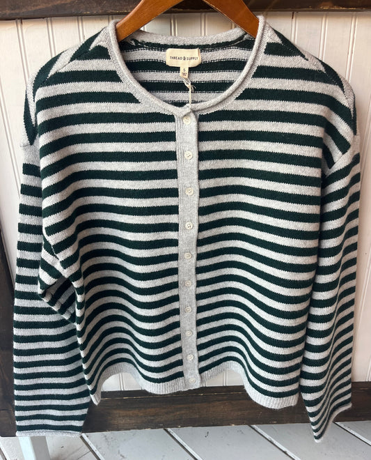 Kitty Striped Cardigan