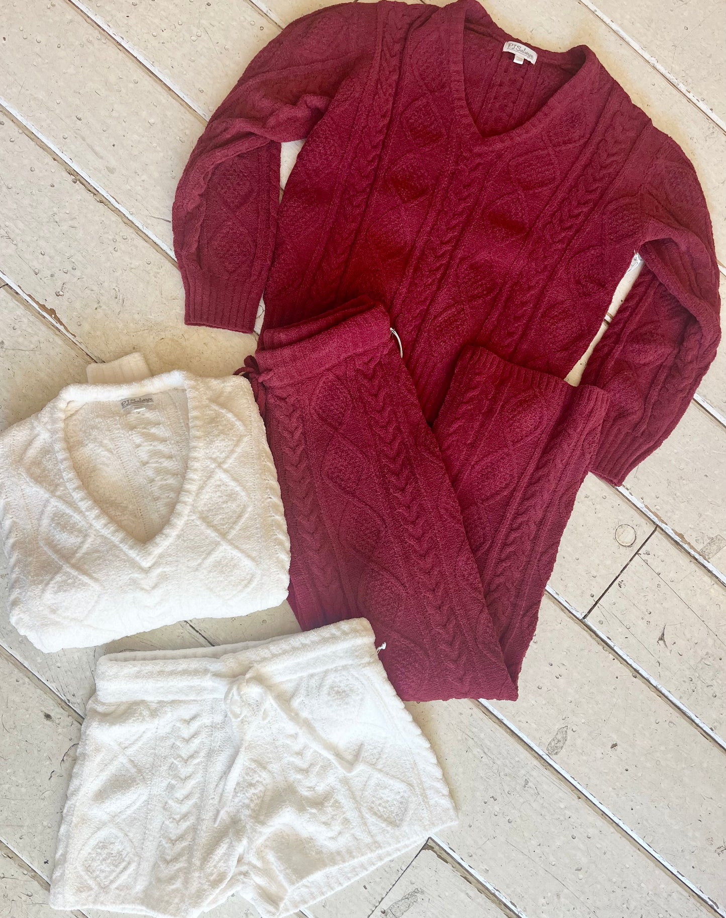 Chenille V Neck Top