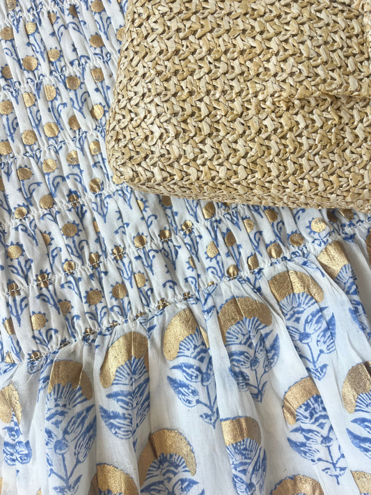 Frenchie Smocked Maxi