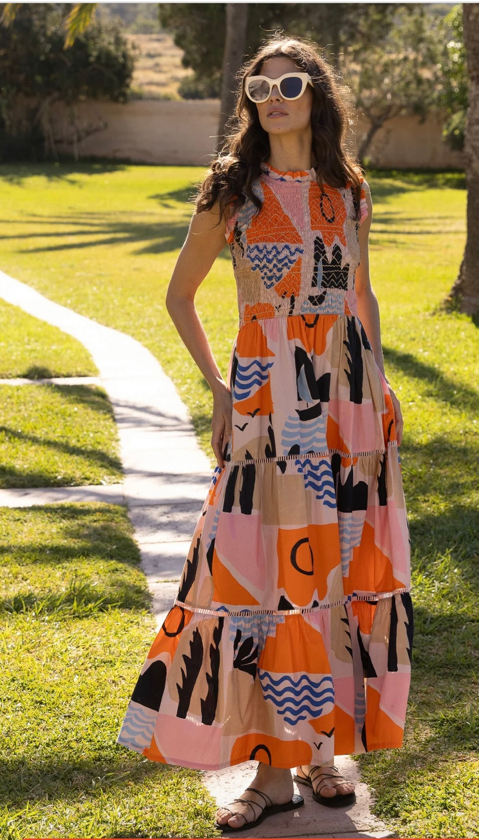 Smocked Riveria Maxi