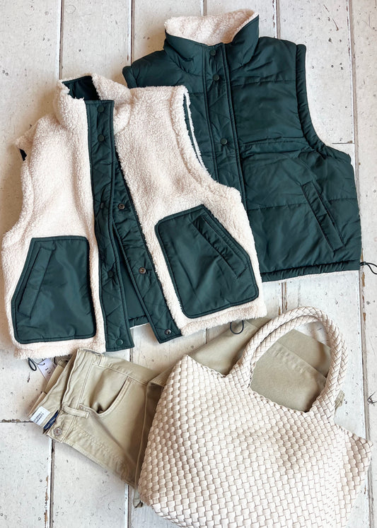Reversible Leon Sherpa Vest