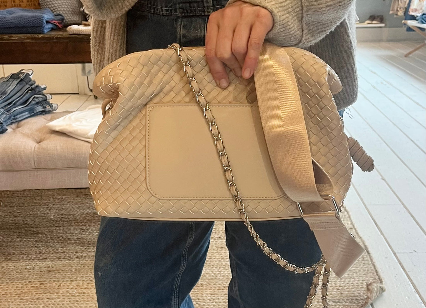 Drawstring Woven Bag