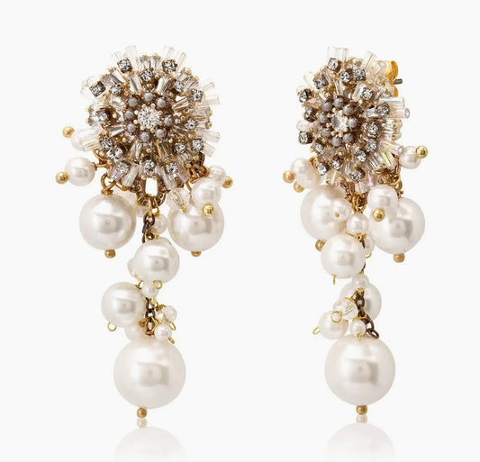 Pearl Cluster Earring