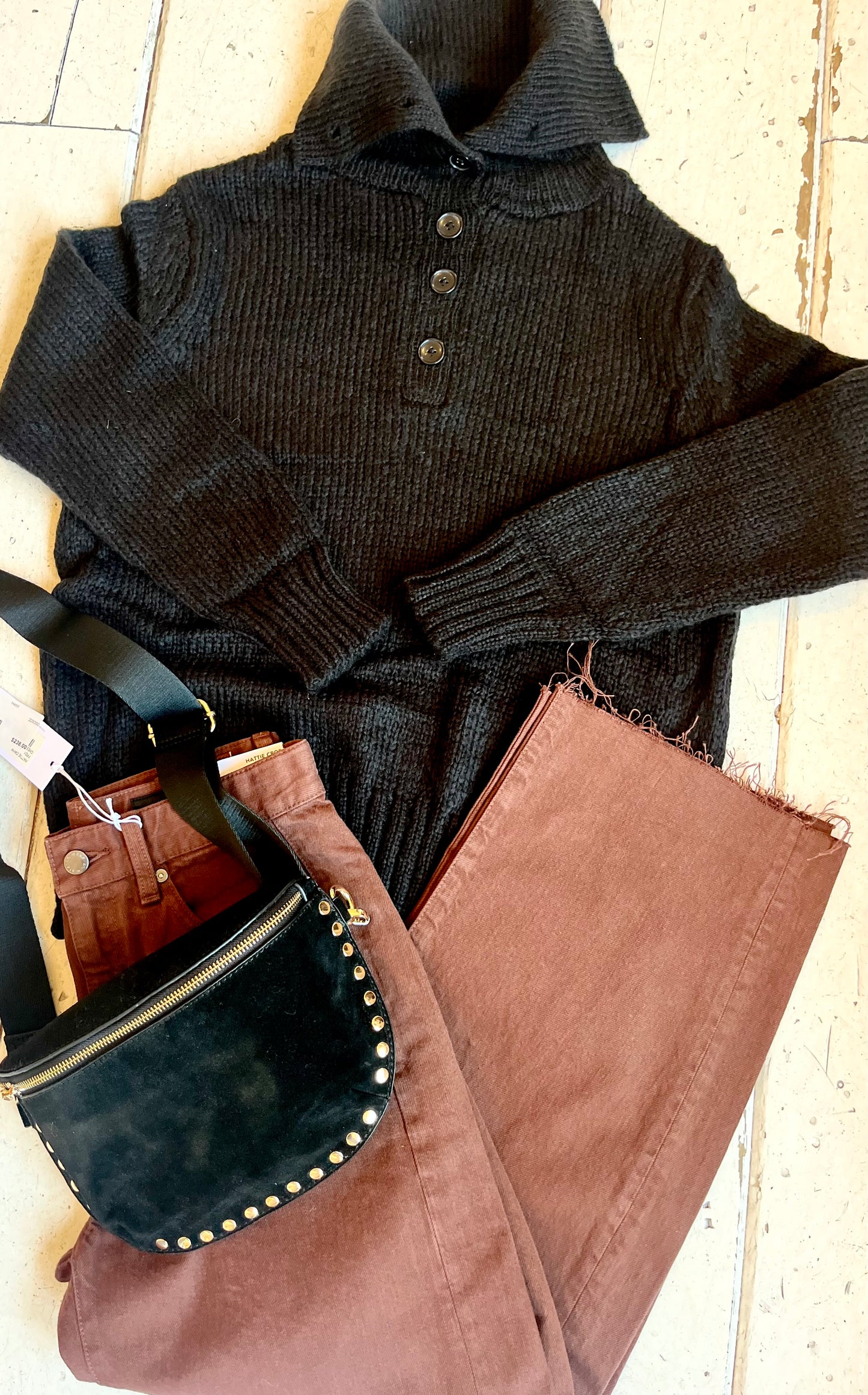 Rennie Button Neck Sweater