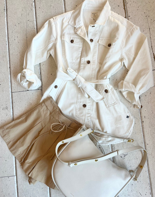Ivory Denim Jacket