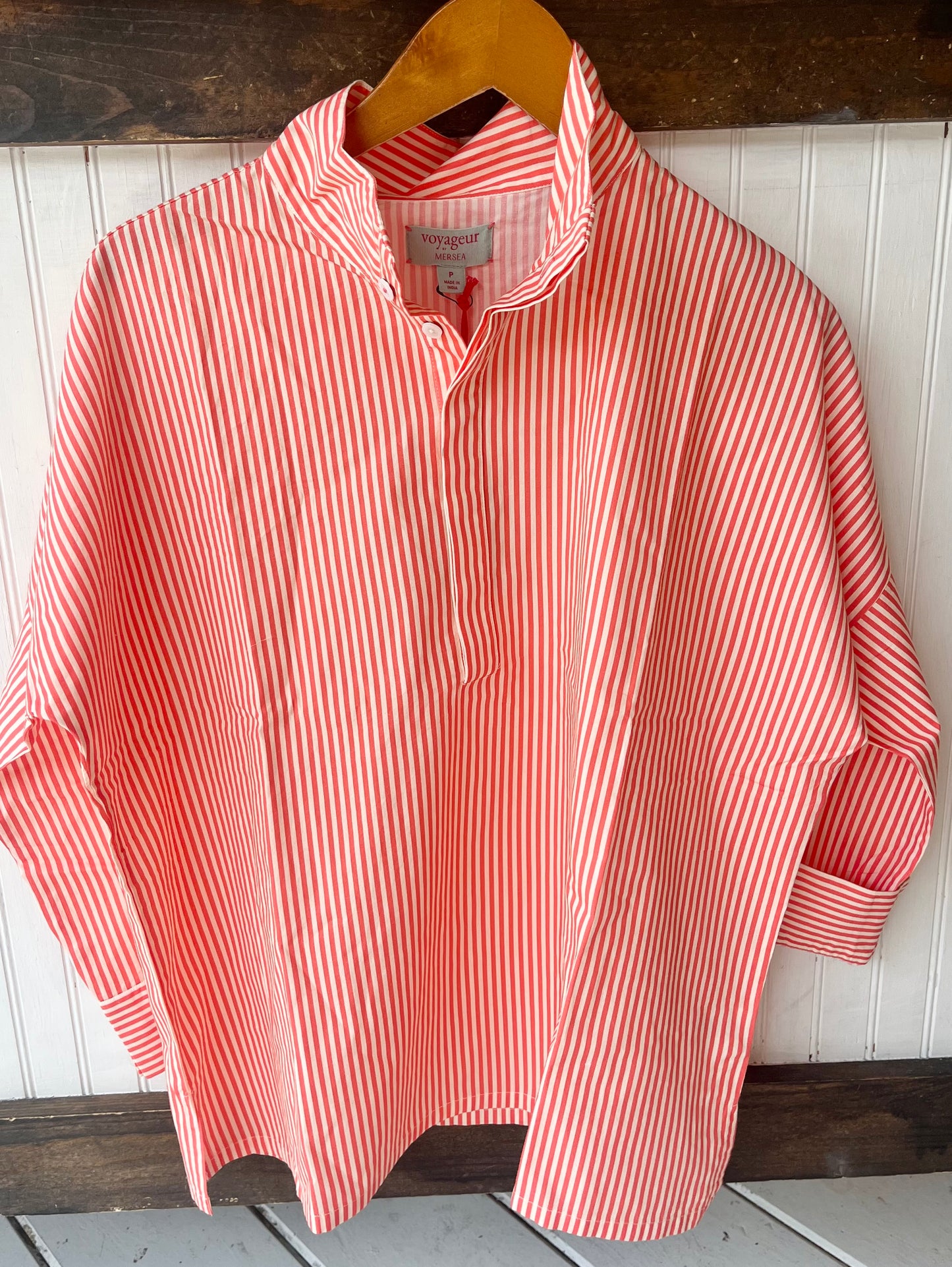 Coral Rose Buttondown