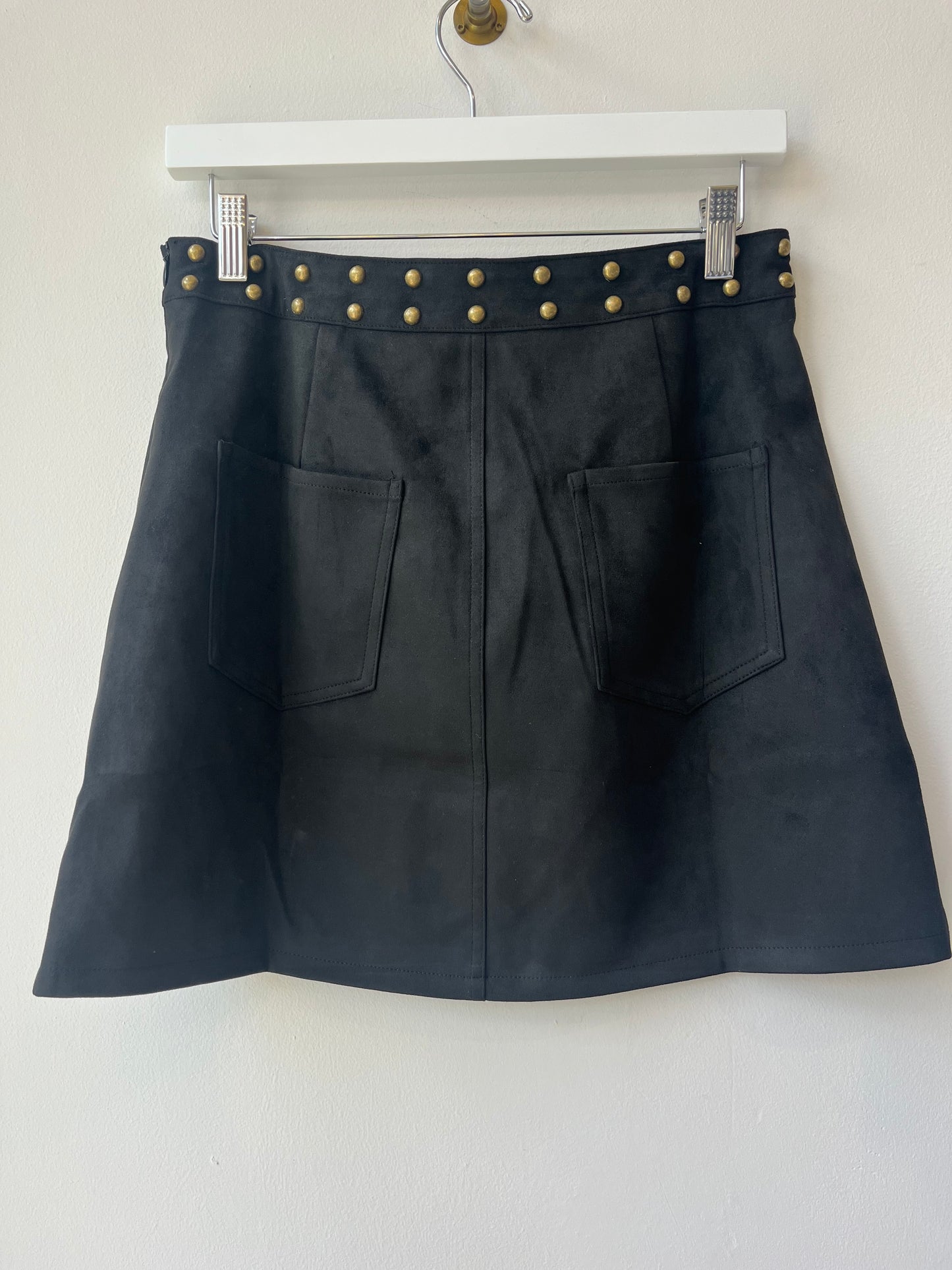 Stud Suede Skirt