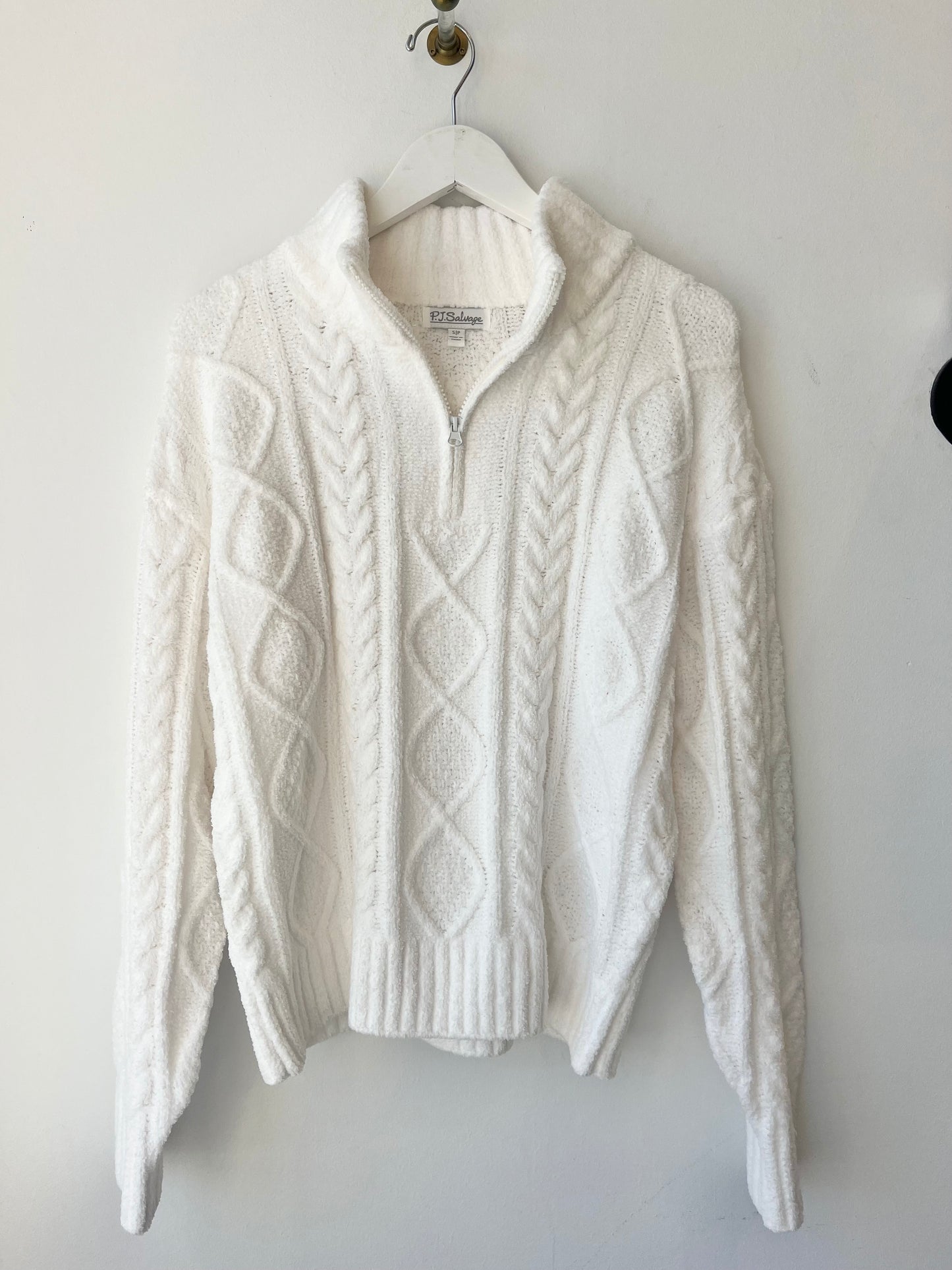 Chenille Half Zip Pullover