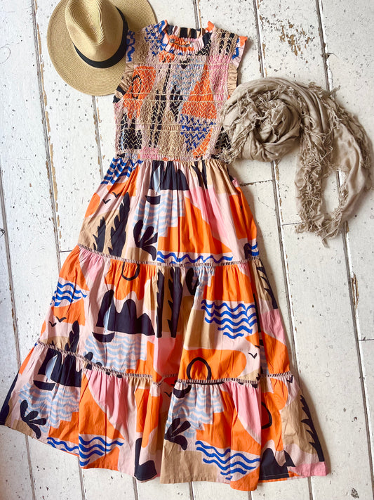 Smocked Riveria Maxi
