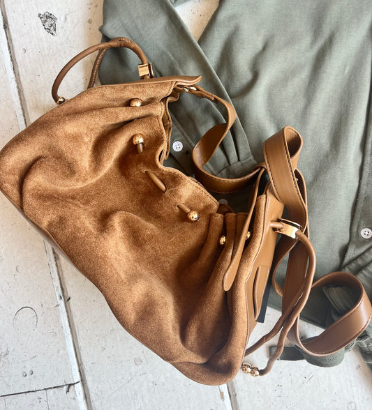 Scrunch Suede Bag