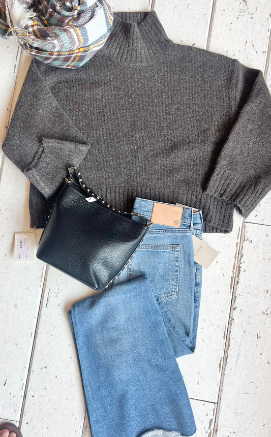 Aggie Mock Neck Sweater