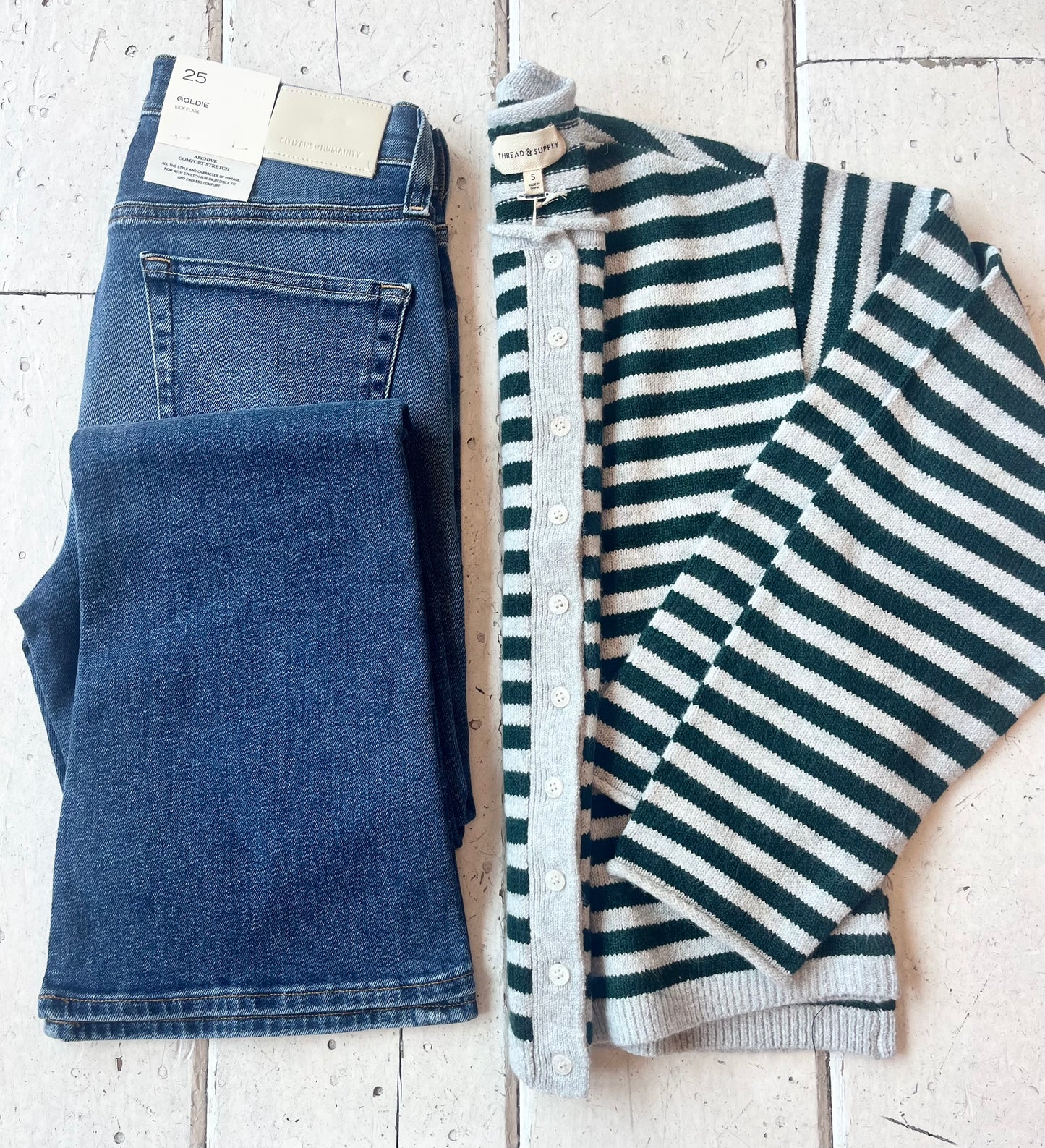 Kitty Striped Cardigan