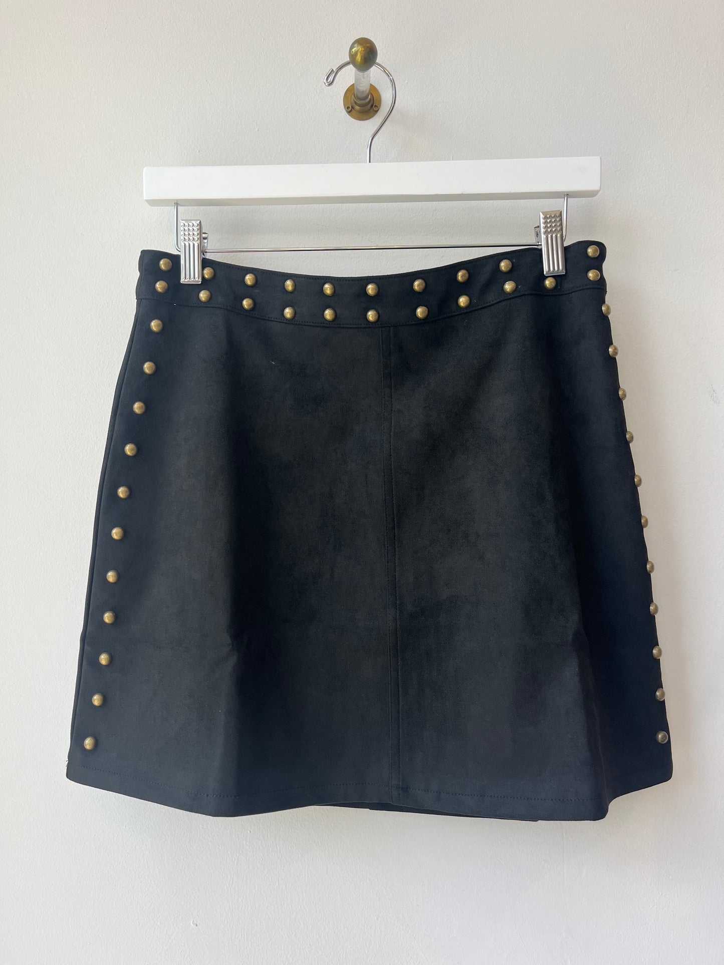 Stud Suede Skirt