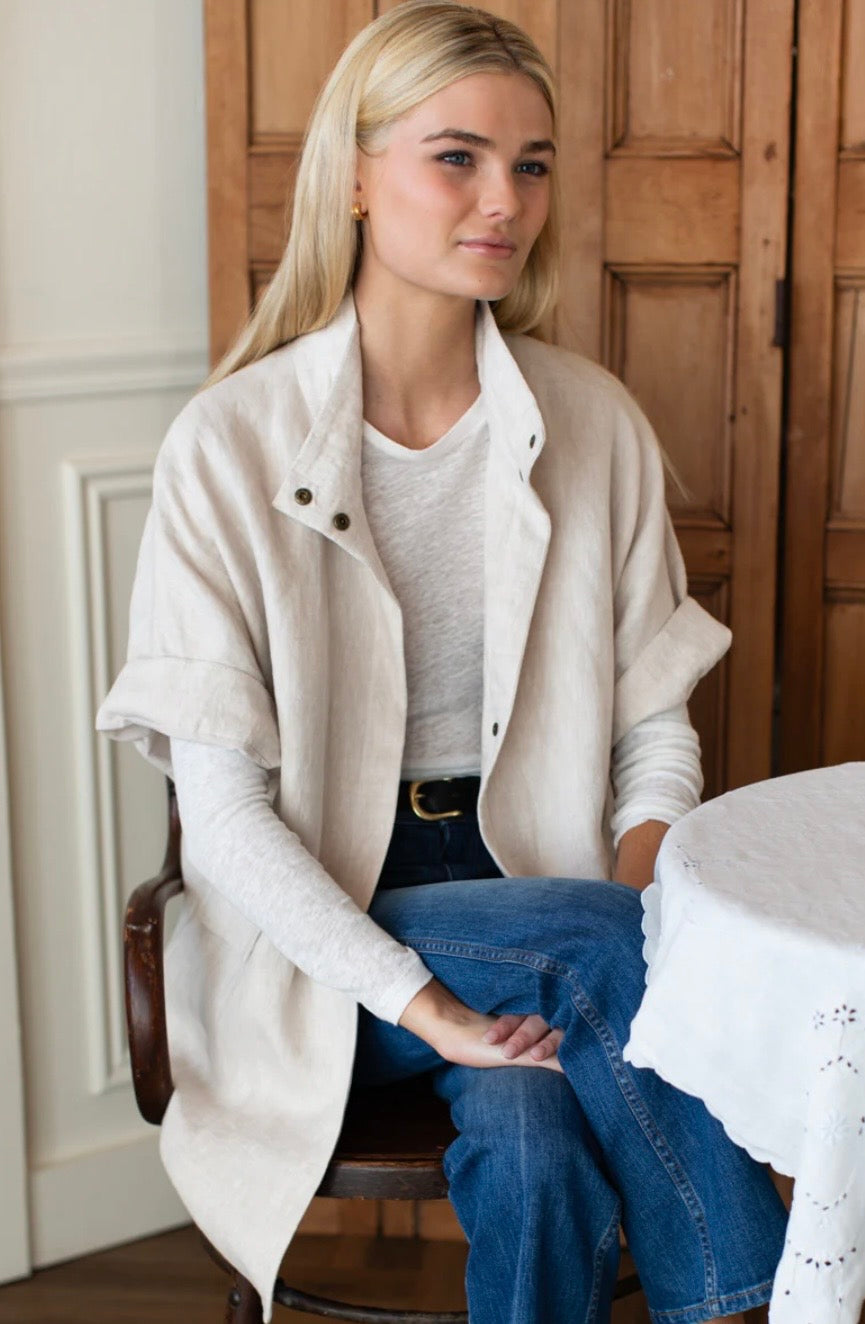 Linen Layering Jacket