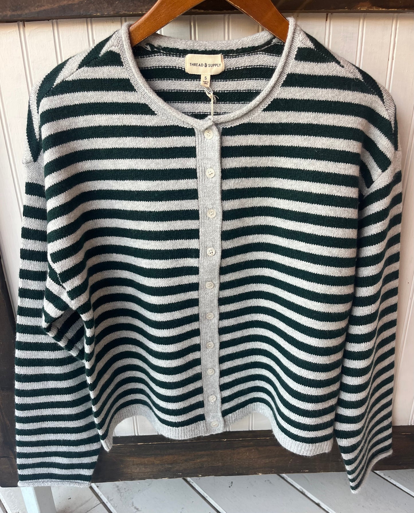 Kitty Striped Cardigan