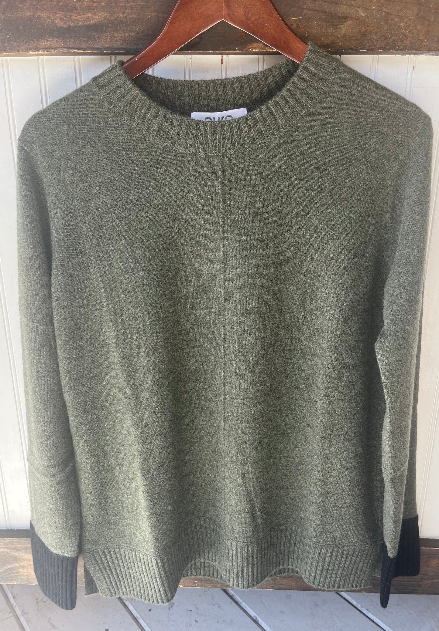 Contrast Crew Cashmere