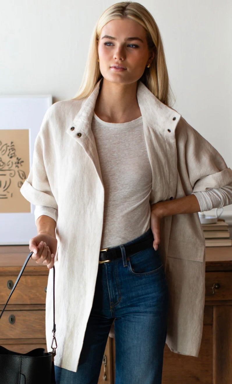 Linen Layering Jacket