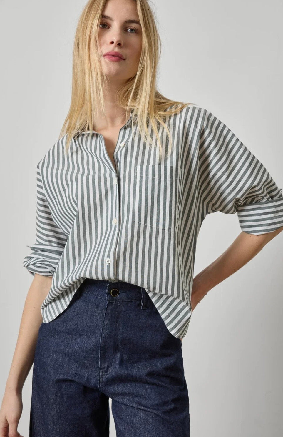 Mineral Stripe Buttondown